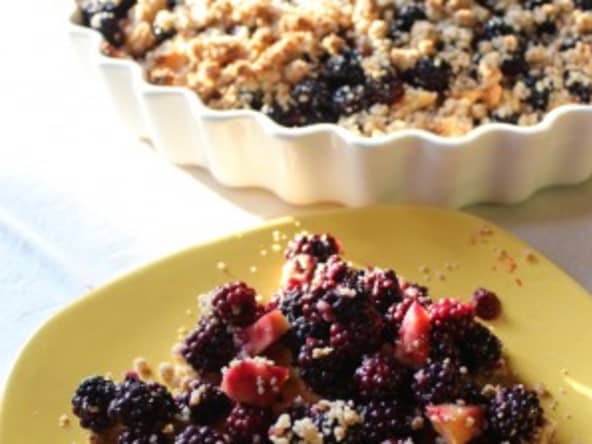 Crumble aux mûres
