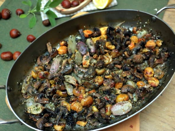 Champignons et châtaignes au zaatar du Chef Yotam Ottolenghi