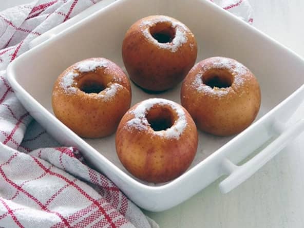 Pommes au four et au Carambar pour le goûter