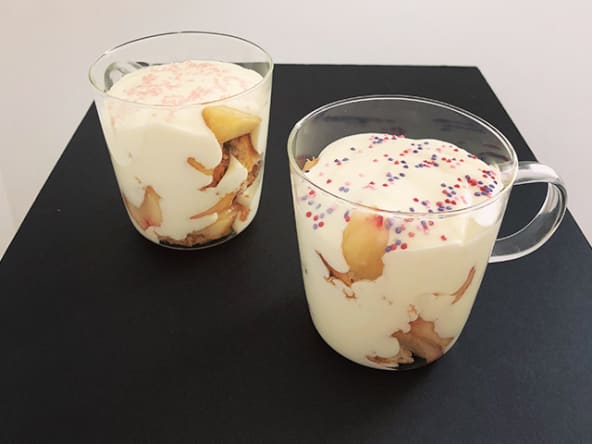 Trifle aux pêches