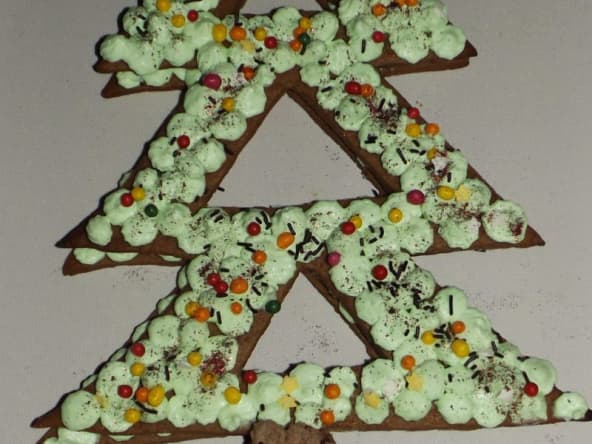 Christmas cake chocolat et pistache