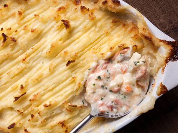 Hachis parmentier au saumon au Thermomix