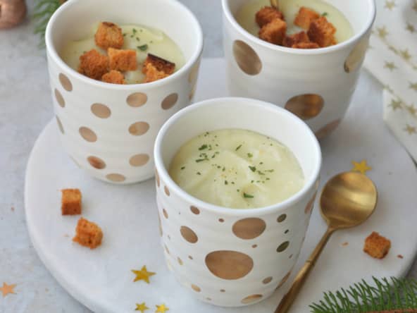 Velouté de panais et topinambours parfumé à la vanille