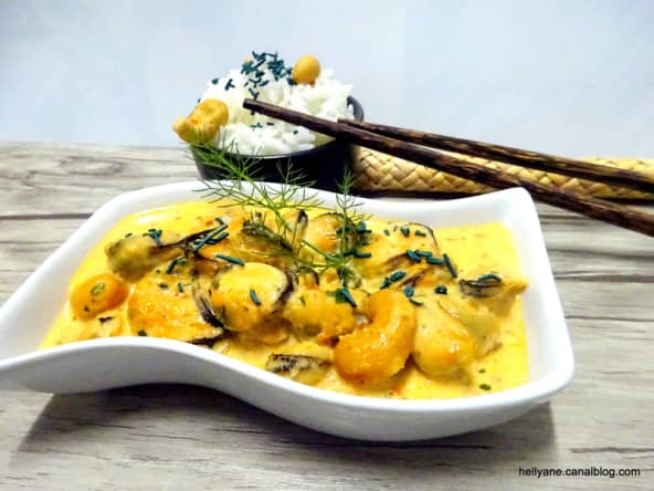 MOULES A LA SAUCE SATAY COCO 