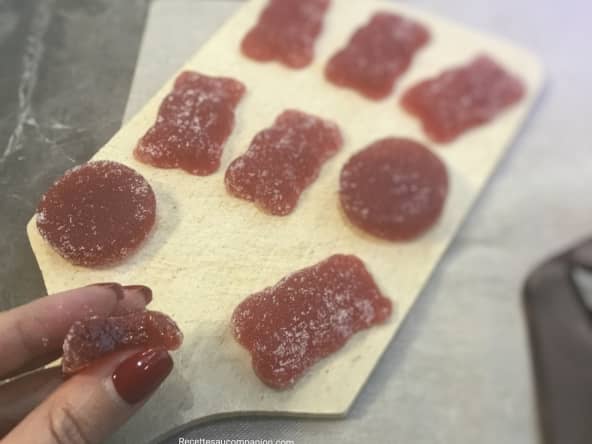 Pâte de fruits à la fraise express