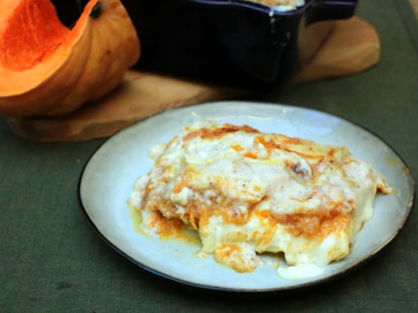 Lasagnes au potiron et au chèvre