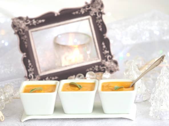 Soupe butternut rôti à la sauge (sans gluten)