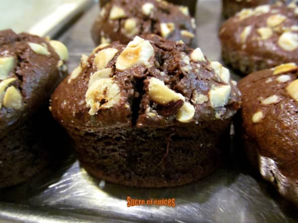 Financiers chocolat et noisettes