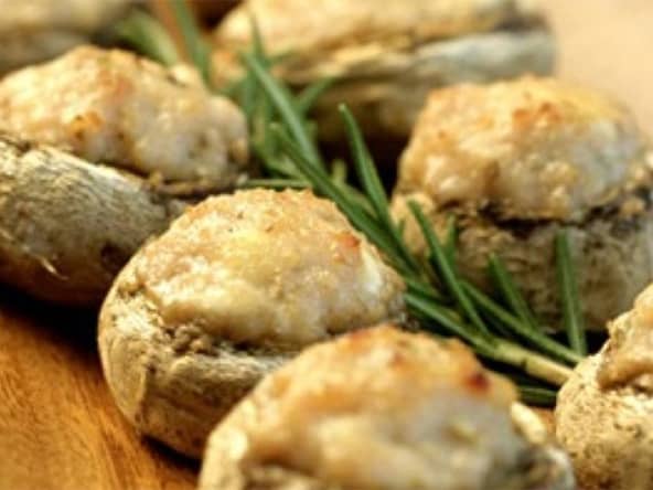 Champignons farcis à la viande hachée et au parmesan