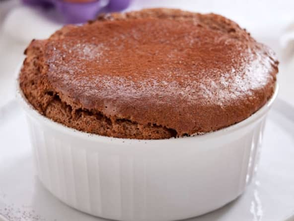 Soufflé au chocolat léger