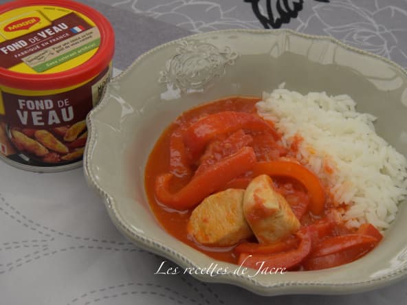 Poulet basquaise rapide