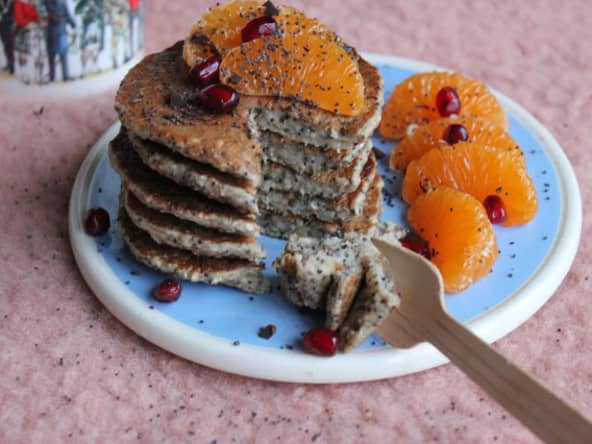 Pancakes à la banane  au pavot