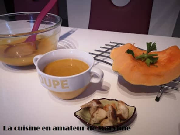 Soupe de potiron carottes