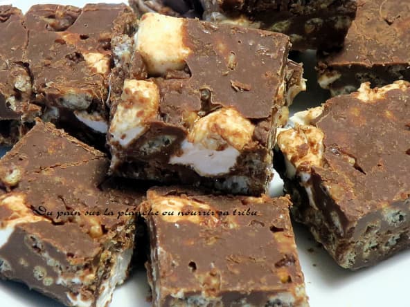 Chocolat crunchy à la guimauve