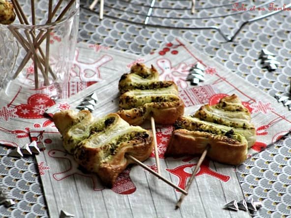 Sapin feuilletés au pesto