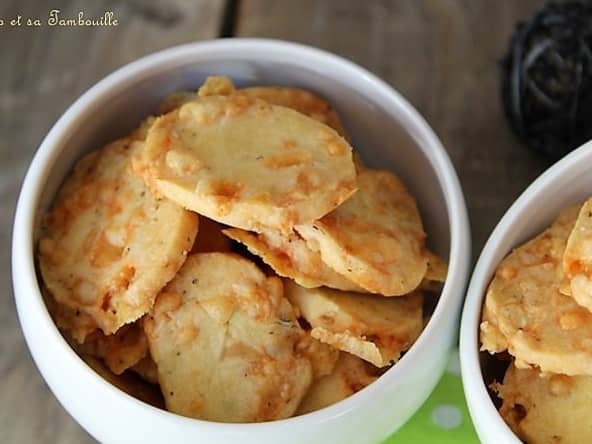 Sablés au comté origan et graines de sésame