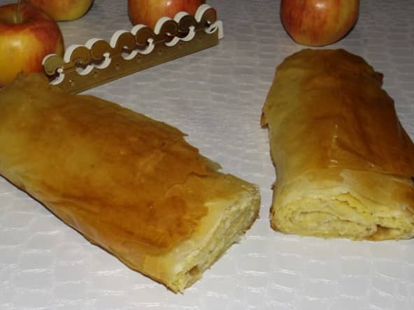Strudel des rois aux pommes et à la frangipane