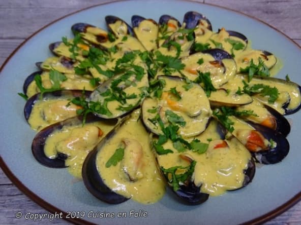 Mouclade charentaise au curry ou mouclade fourasine