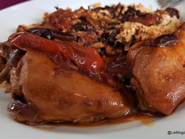 Poulet délicieux à la sauce soya comme au Suriname