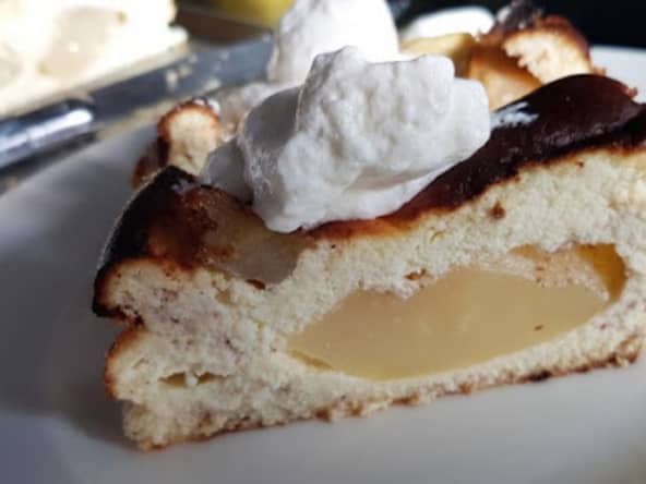 Cake au fromage banc, poires et épices de Noël 