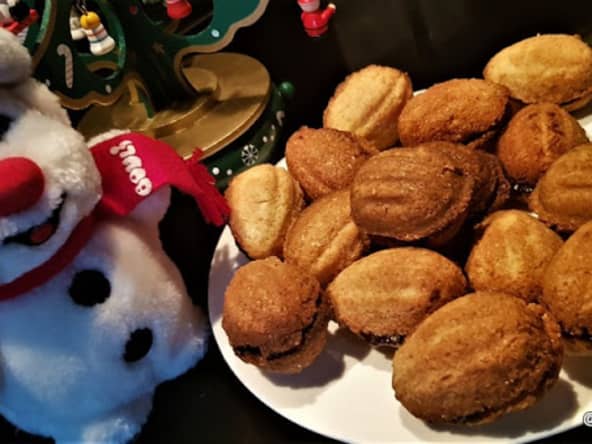 Gâteaux fourrés en forme de Noix 