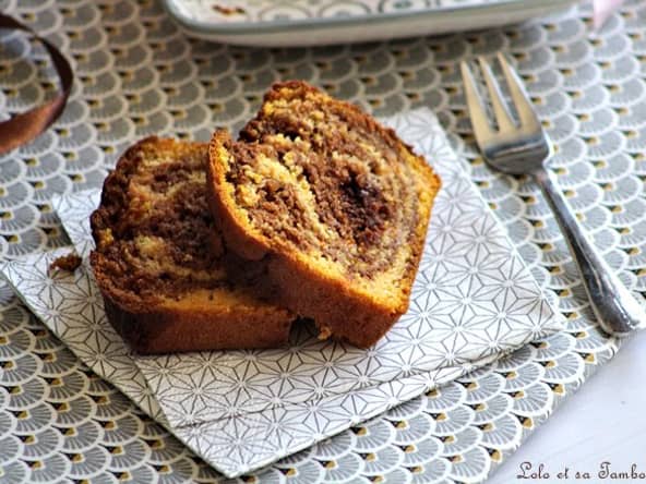Marbré à la courge butternut et au chocolat