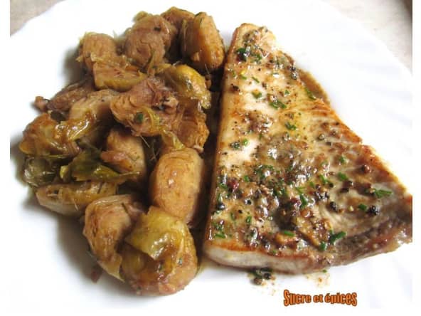 Steaks d'espadon au beurre et au poivre 