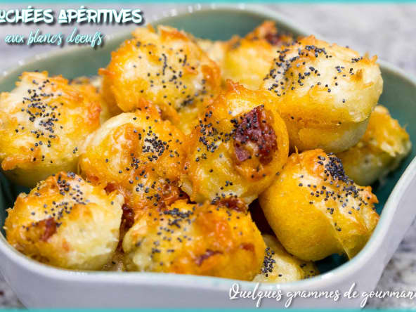 Bouchées apéritives aux blancs d'oeufs