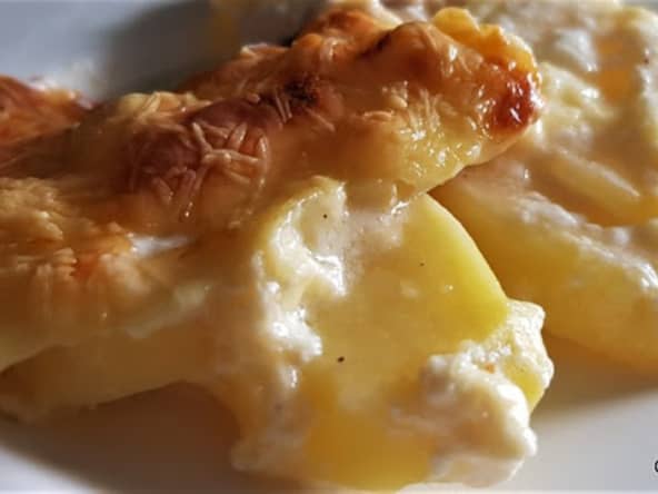 Gratin dauphinois aux 2 fromages