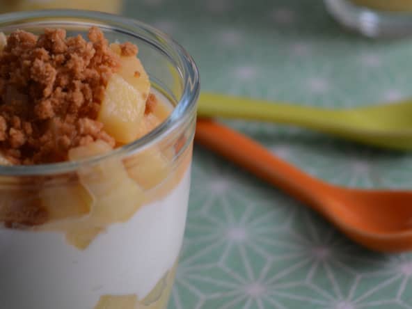 Verrines aux Pommes et au Fromage Blanc