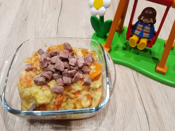 Petit pot panais, carotte au romarin et canard