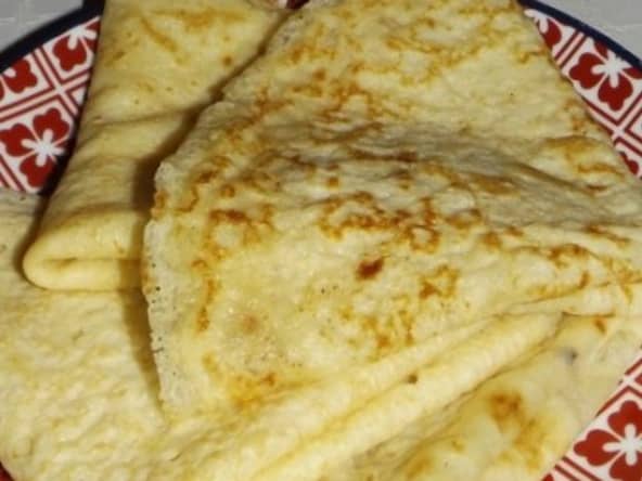 Crêpes légères à l'eau gazeuse