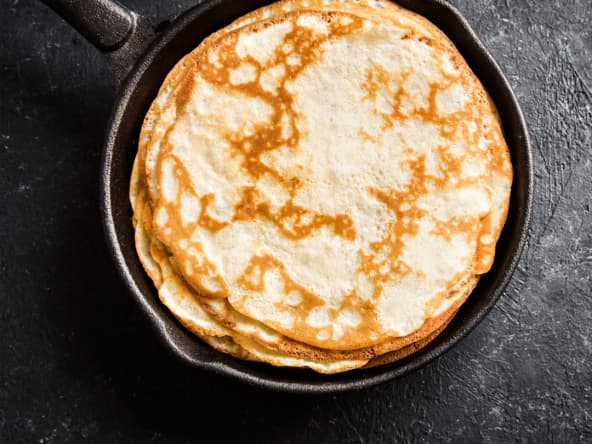 Crêpes sans gluten et sans lactose pour le goûter