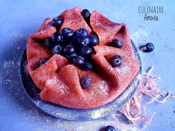 Gâteau de crêpes crème chiboust à la vanille et chocolat