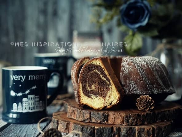 Gâteau marbré facile au lait concentré sucré