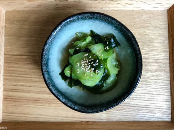 Salade de concombre japonaise