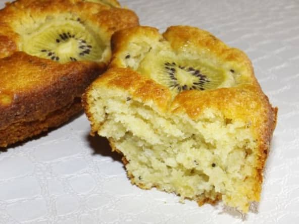 Moelleux à la purée de kiwi
