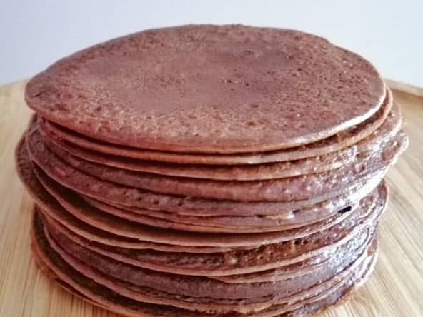 Crêpes au chocolat d'après Pierre Hermé