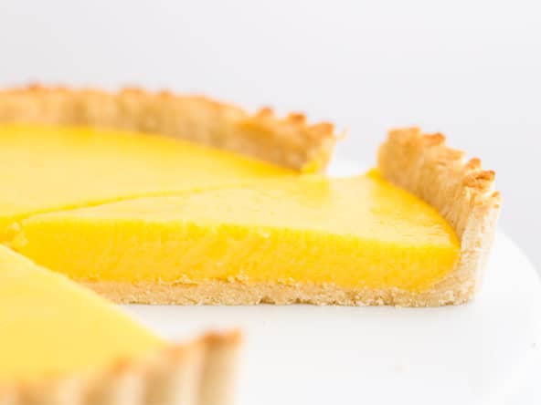 Tarte au citron au lait concentré non sucré