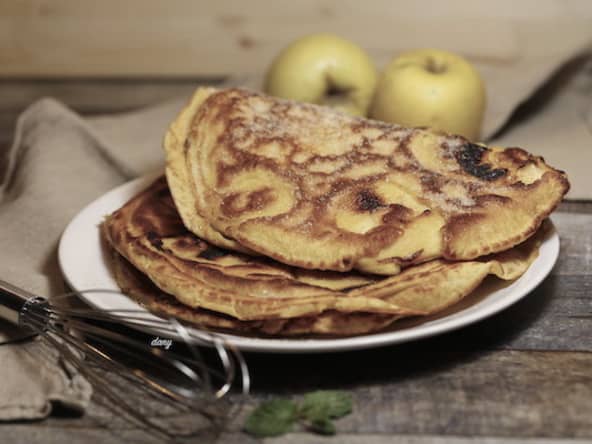 Crêpes épaisses aux pommes comme en Alsace