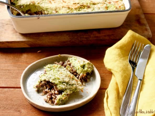 Hachis parmentier lentilles et brocoli