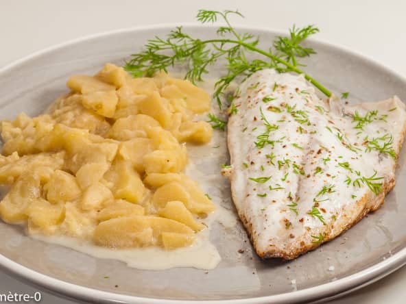 Filets de daurade aux pommes et au cidre