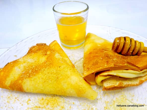 Crêpes de la Chandeleur au miel aux citrons et au sucre de bouleau