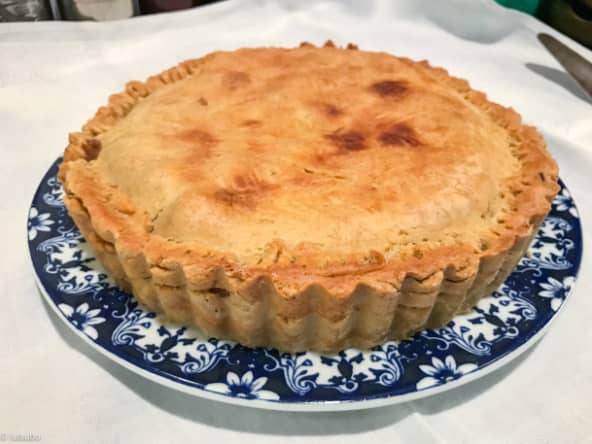 Tourte aux poireaux, aux pommes de terre et aux lentilles