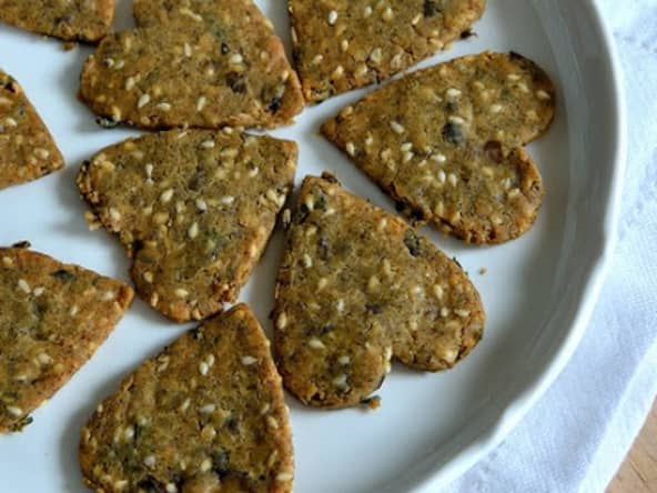 Crackers aux graines et algues sans gluten