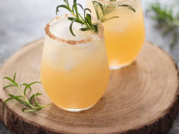 Margarita poire, miel et romarin pour l'apéro