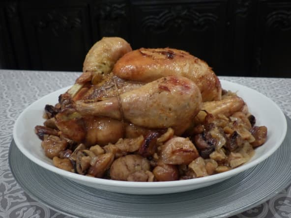 Poulet farci pour les fêtes