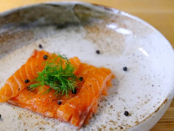 Saumon Gravlax Au Poivre de Kampot