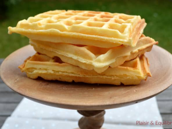 Gaufres croustillantes à la crème fraîche