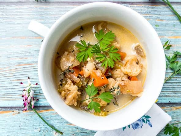 Karfiolleves : la soupe de chou-fleur à la hongroise